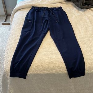 Cherokee Euphoria Women Scrubs Pant Mid Rise Jogger CK260A Size L Navy